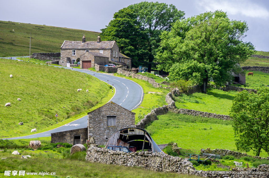 中世纪田园风景摄影