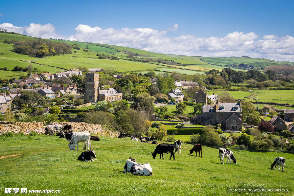 中世纪田园风景摄影