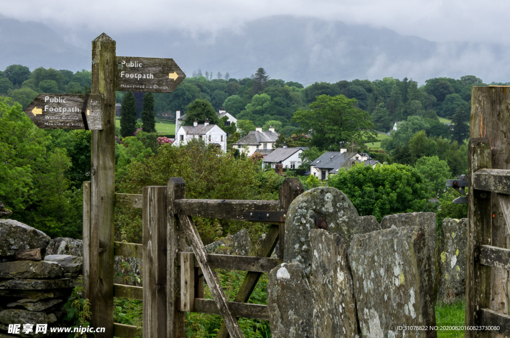 中世纪田园风景摄影