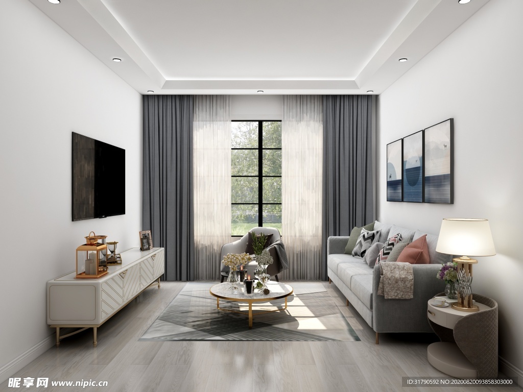 简约现代室内效果图