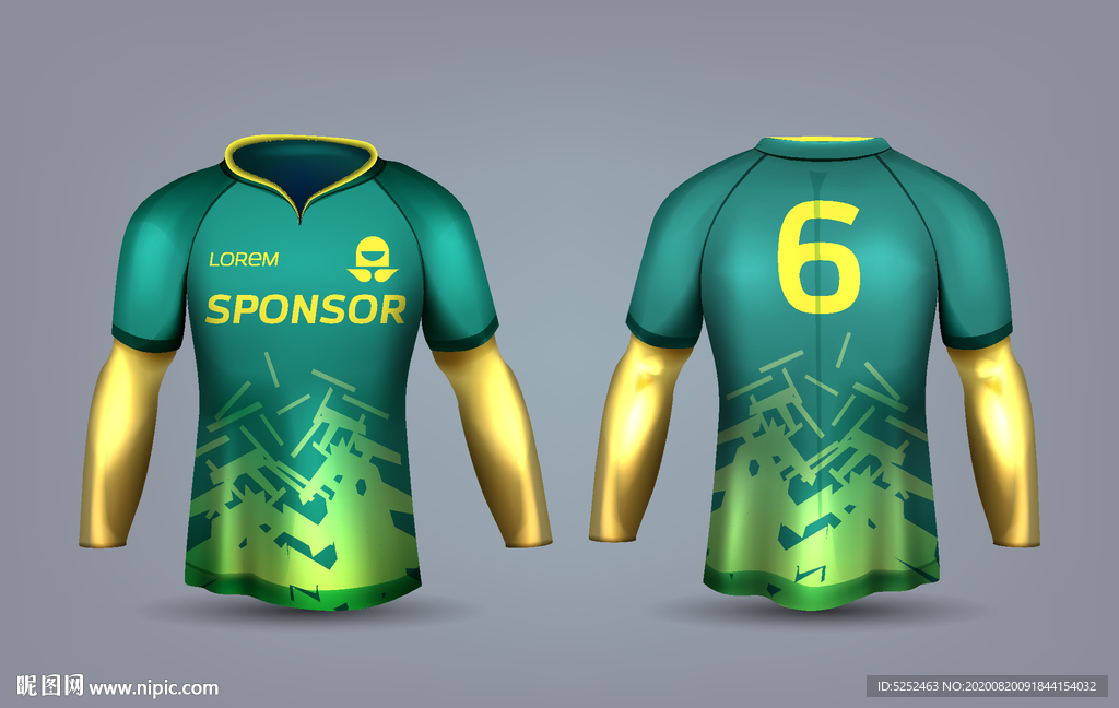 世界杯足球队服运动服T恤设计