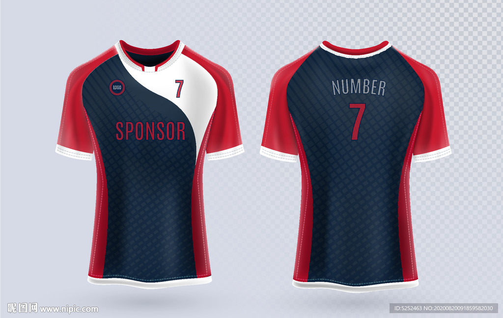 世界杯足球队服运动服T恤设计