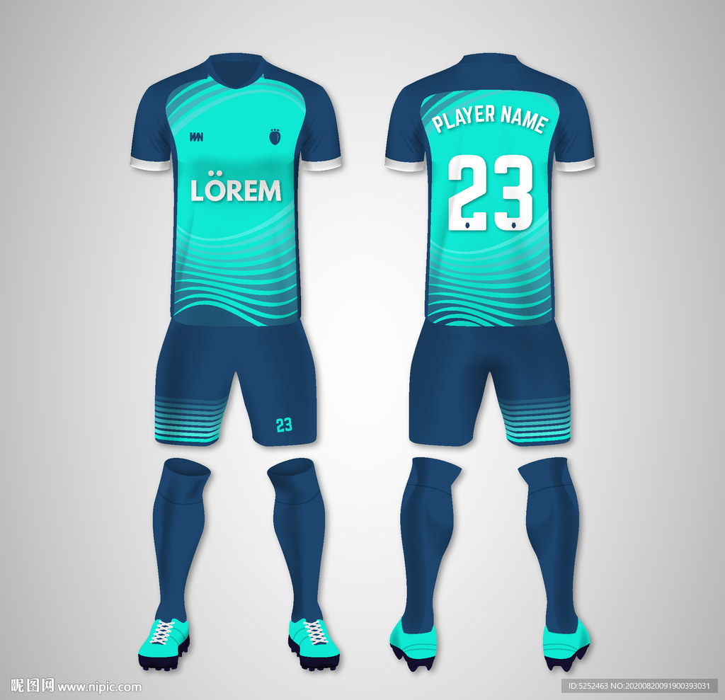 世界杯足球队服运动服T恤设计