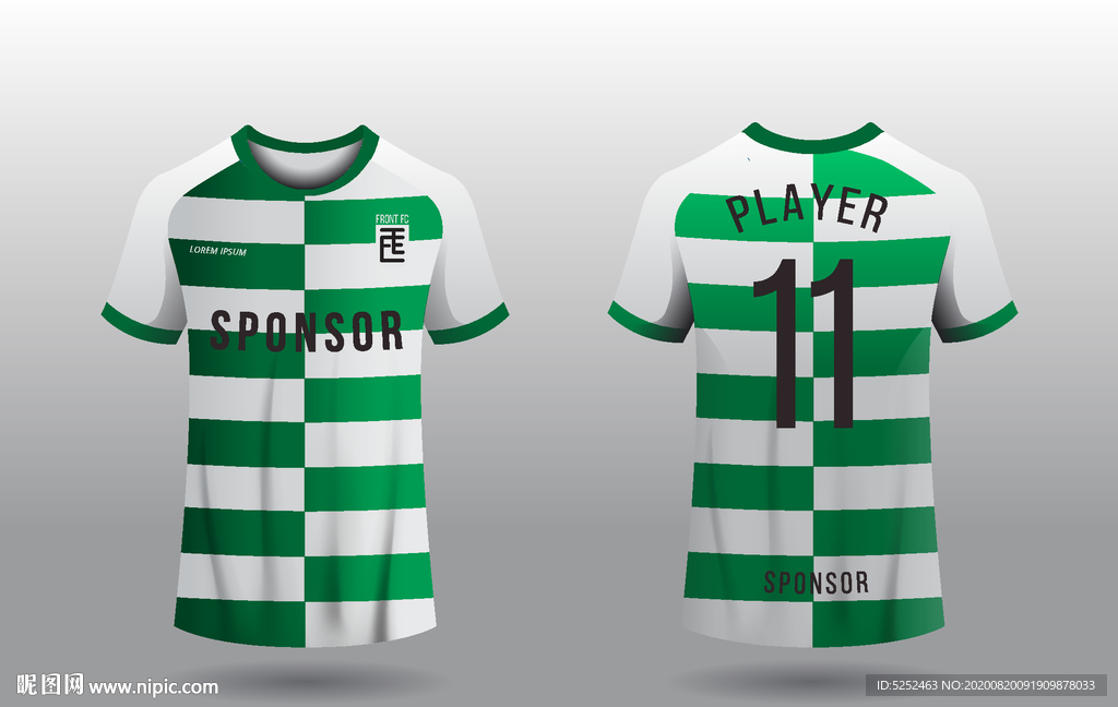 世界杯足球队服运动服T恤设计