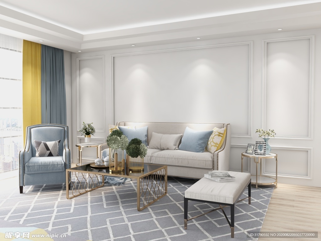 现代客厅沙发图