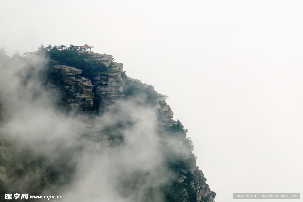 庐山观云亭云海