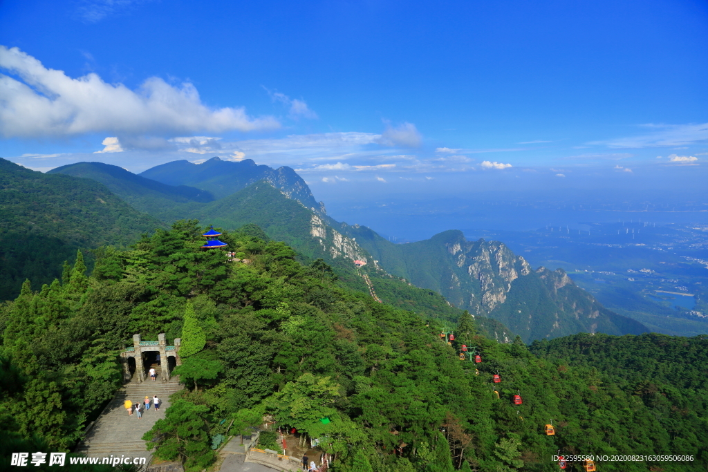 庐山含鄱口五老峰