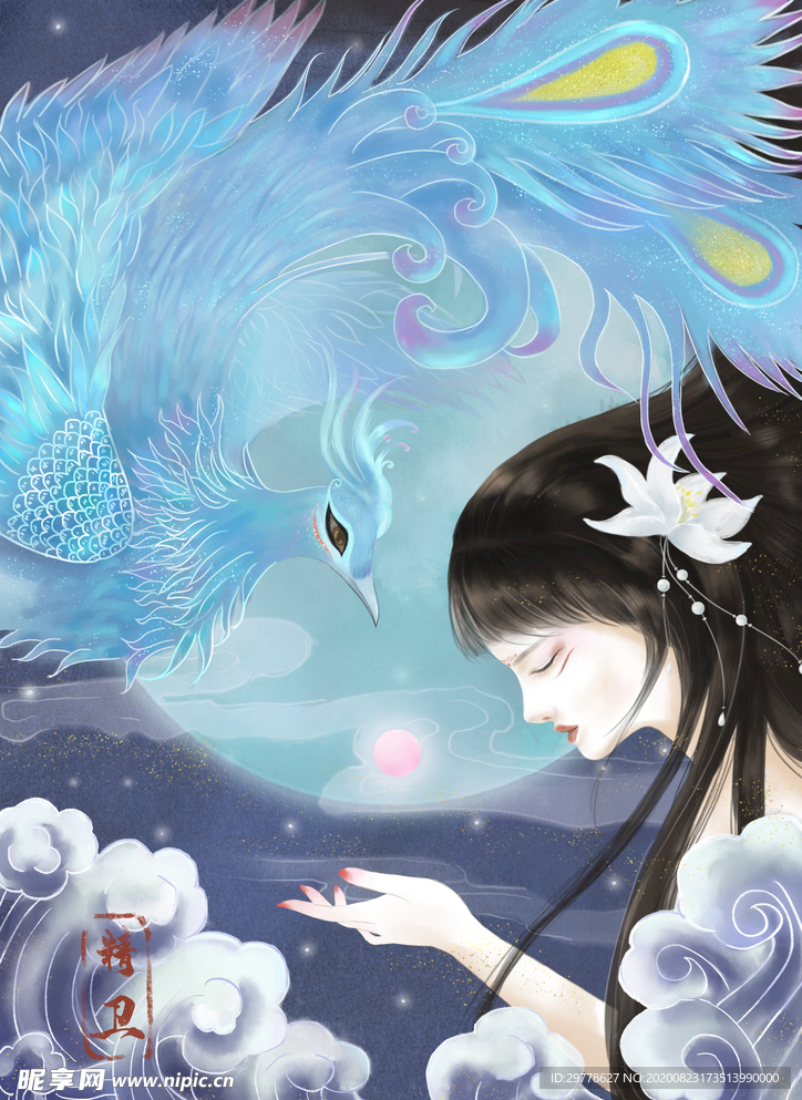 国潮 手绘 插画