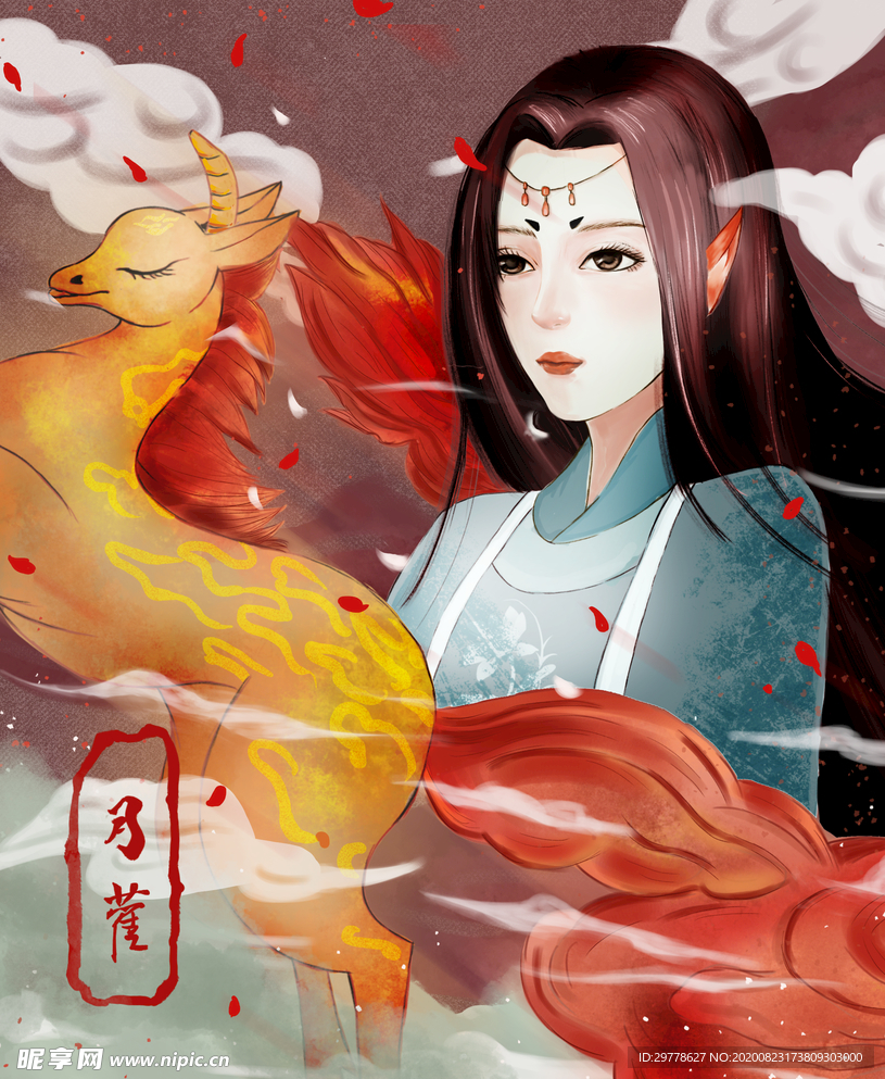 国潮 手绘 插画