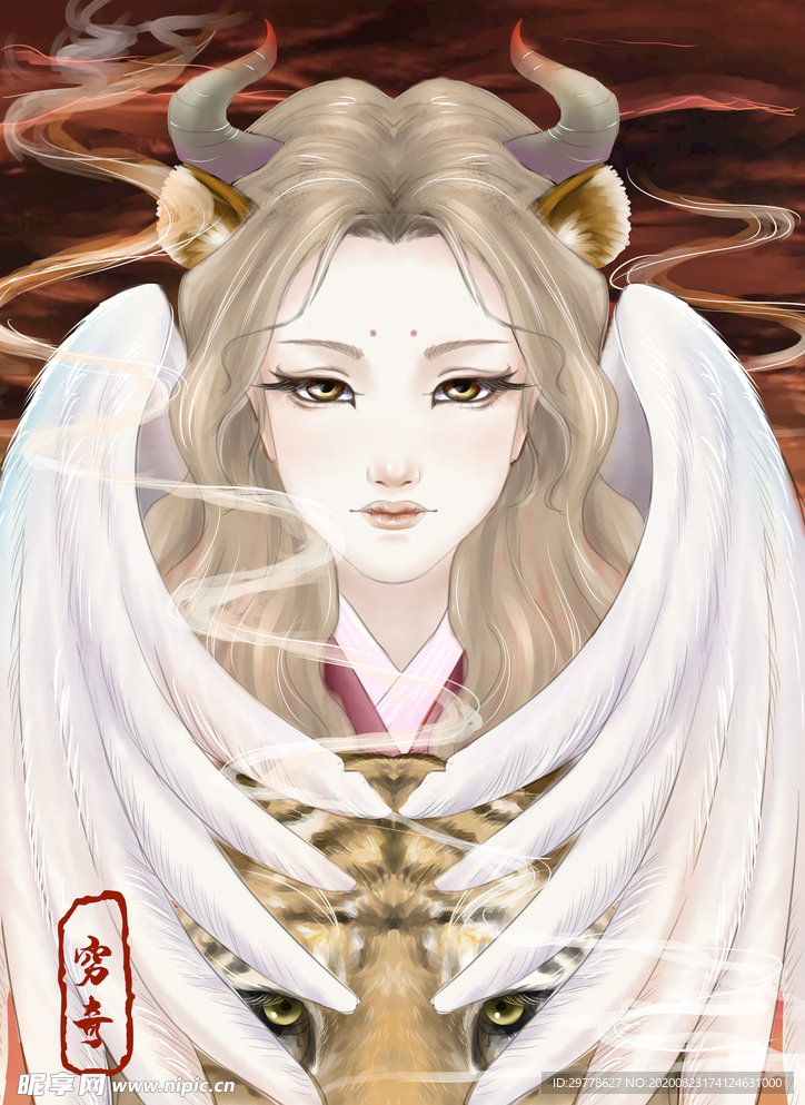 国潮 手绘 插画