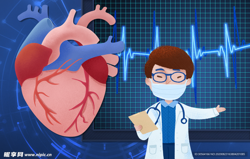 肺部构造社会公益展板素材