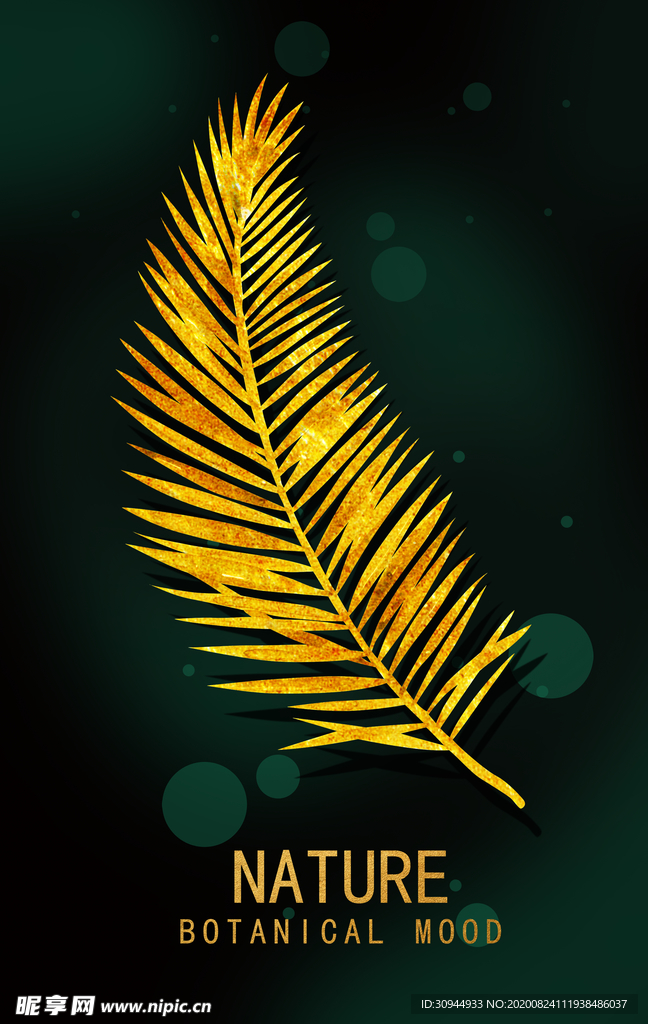 轻奢羽毛装饰画