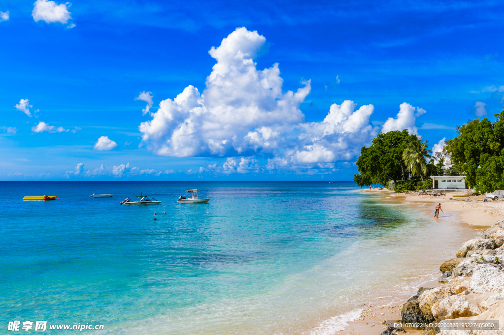 海岸风景摄影图