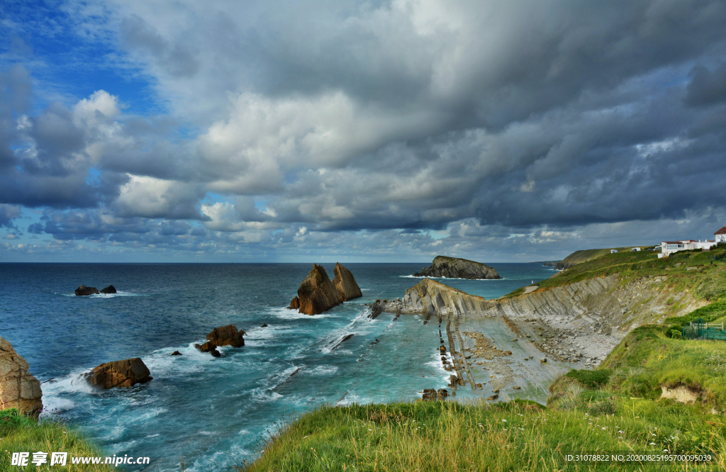 海岸风景摄影图