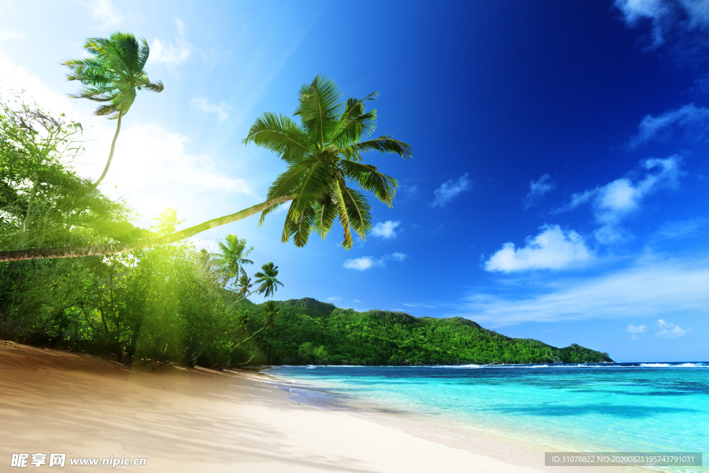 海岸风景摄影图