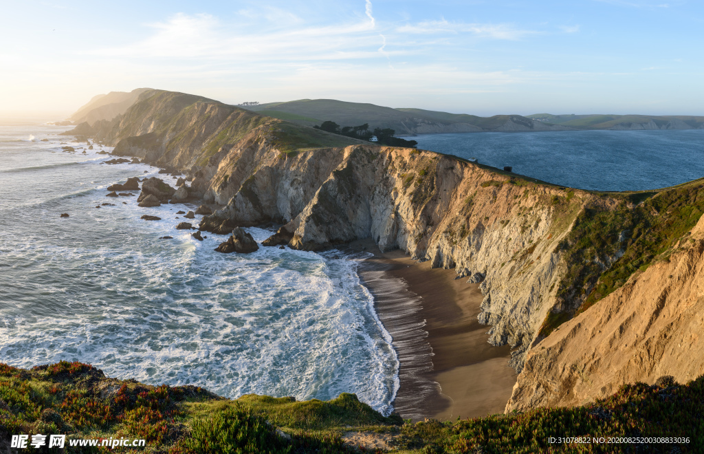 海岸风景摄影图