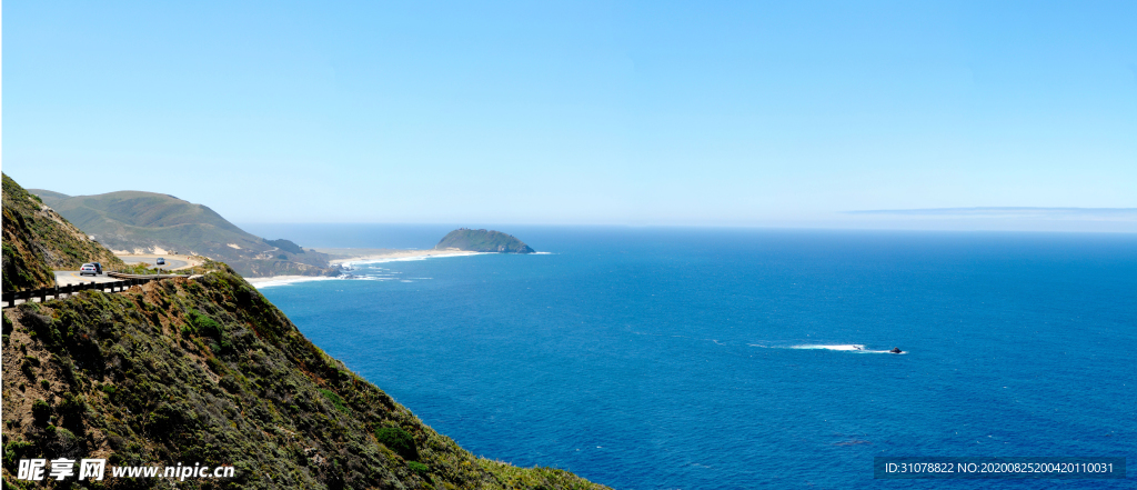 海岸风景摄影图