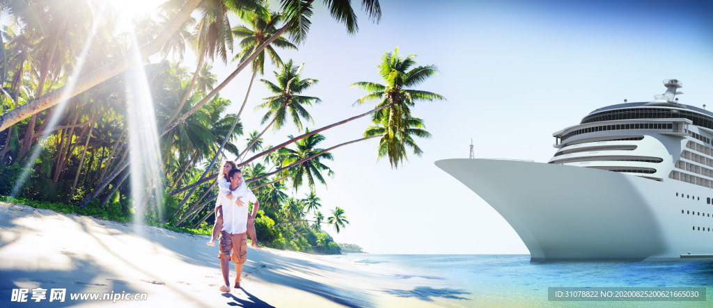 海岸风景摄影图