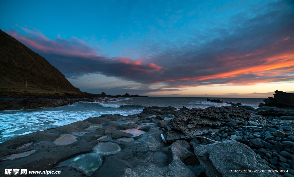 海岸风景摄影图
