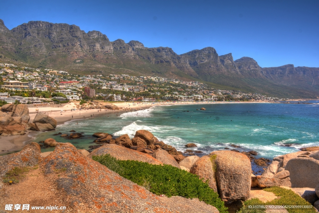 海岸风景摄影图