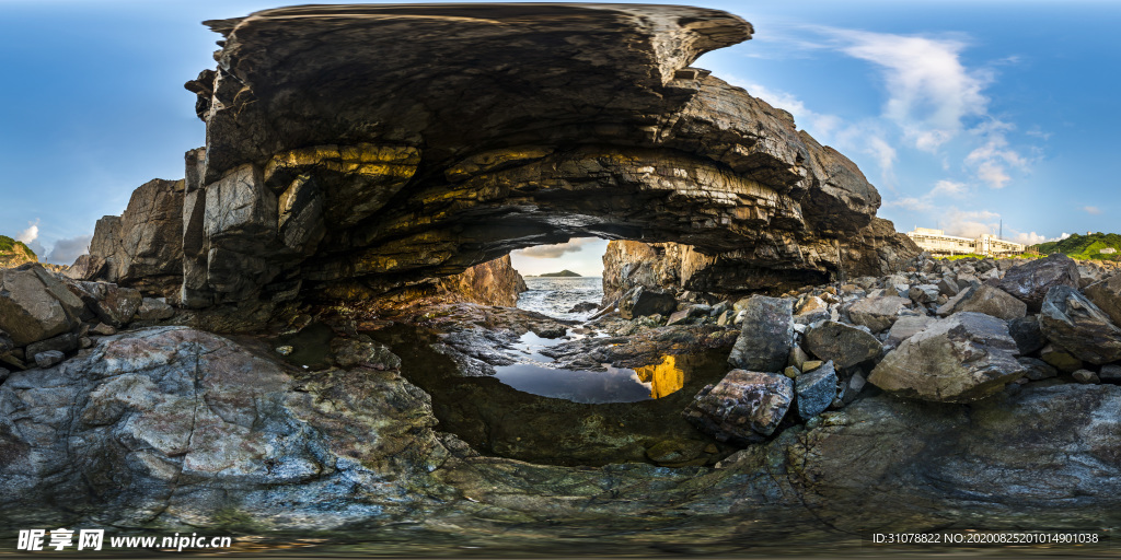 海岸风景摄影图