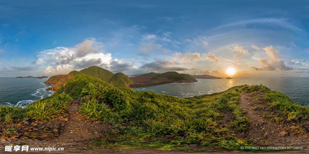 海岸风景摄影图