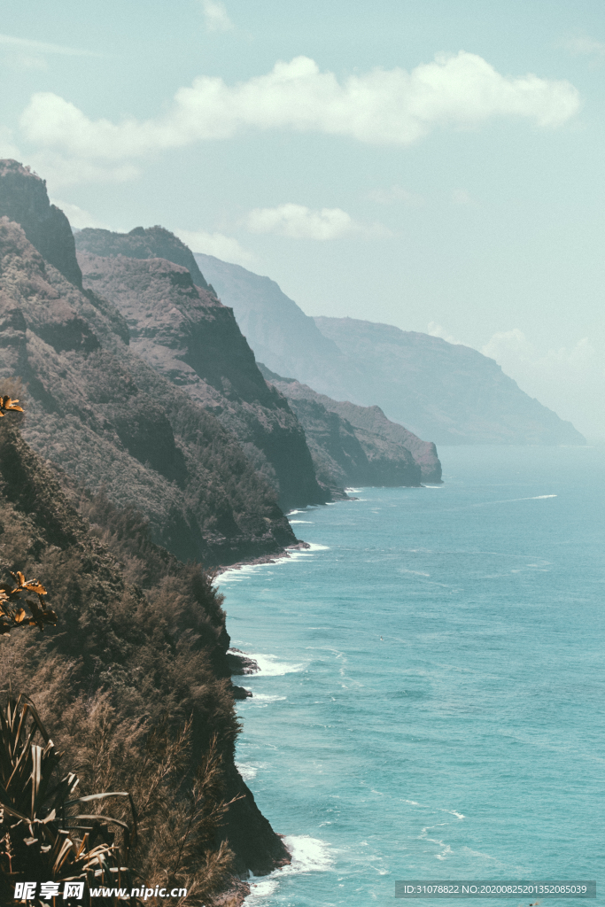 海岸风景摄影图