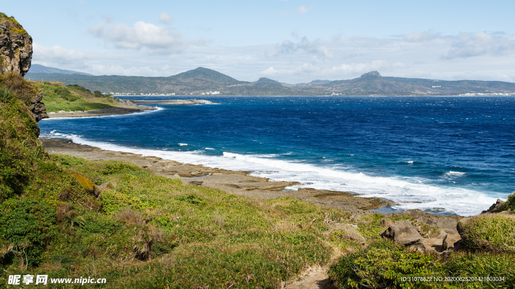 海岸风景摄影图