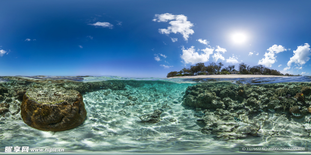 海岸风景摄影图