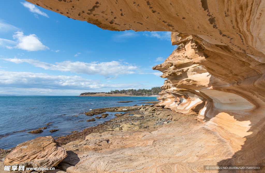 海岸风景摄影图