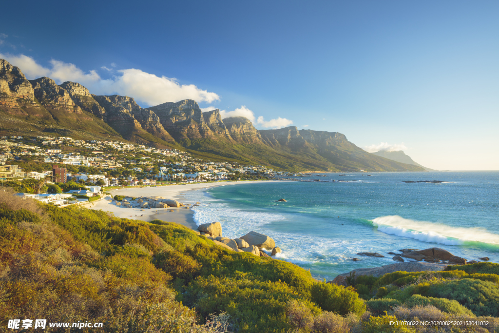 海岸风景摄影图