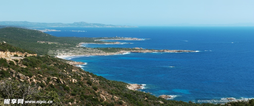 海岸风景摄影图