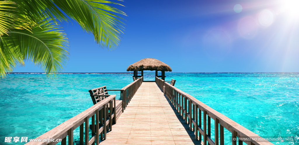 海岸风景摄影图