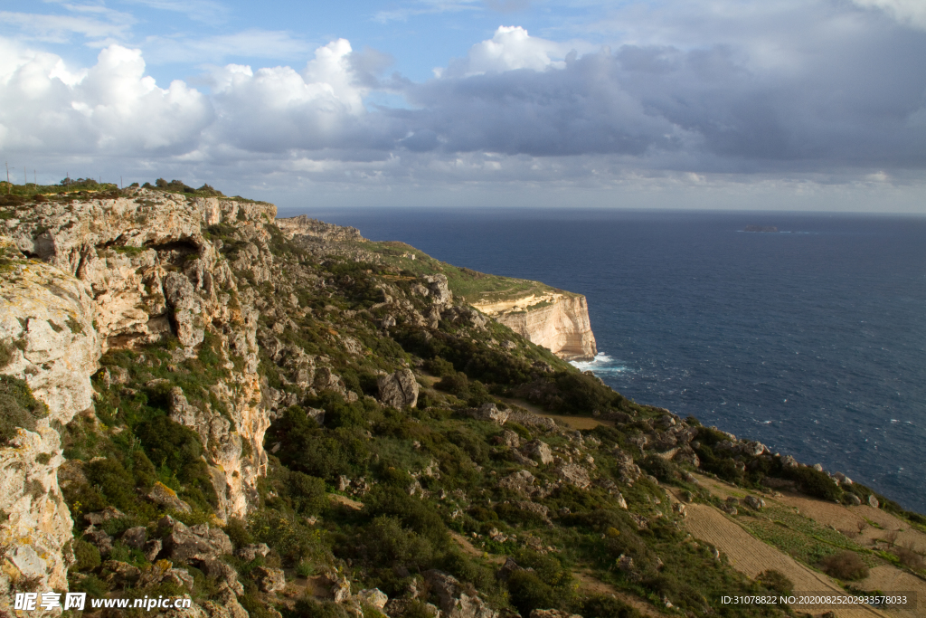 海岸风景摄影图