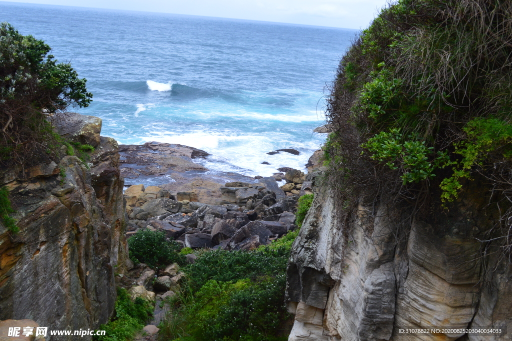 海岸风景摄影图