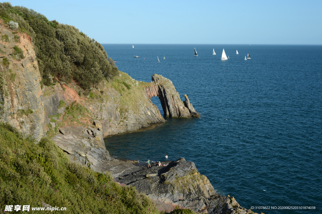 海岸风景摄影图