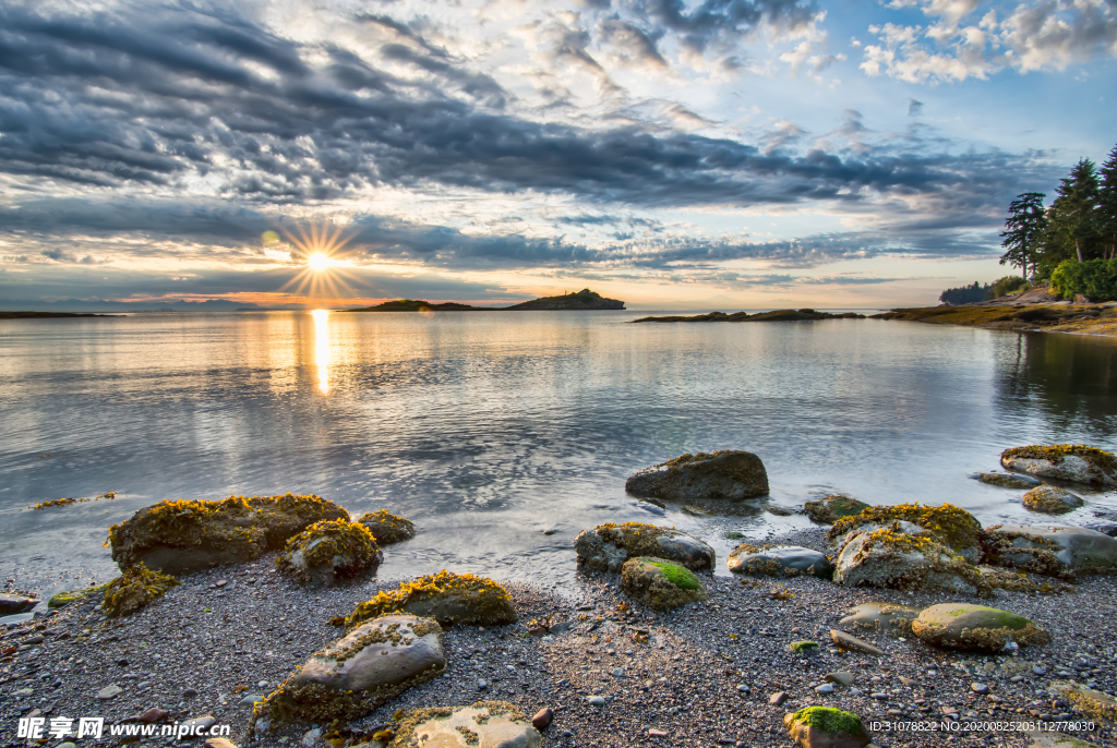海岸风景摄影图