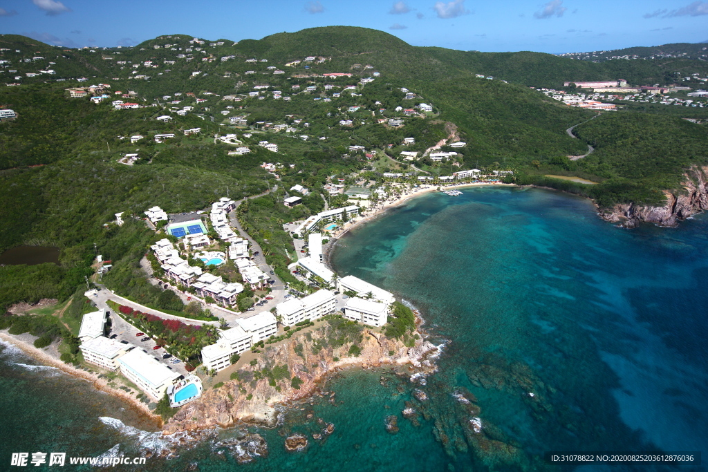 海岸风景摄影图