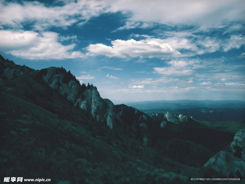 海岸风景摄影图