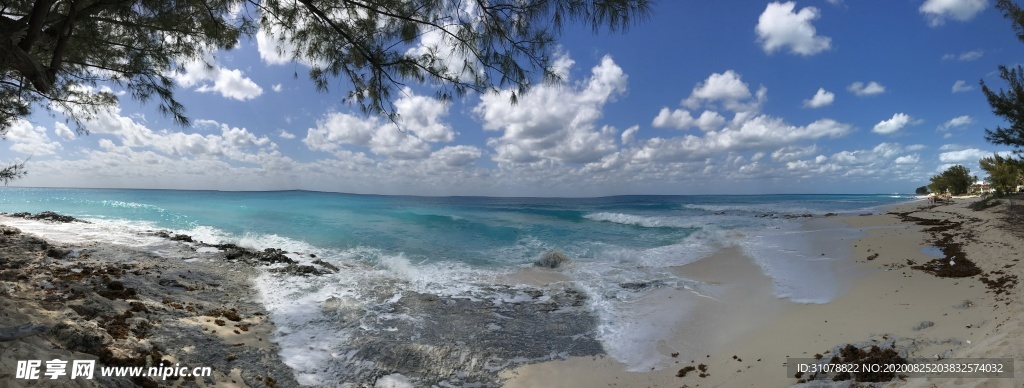 海岸风景摄影图