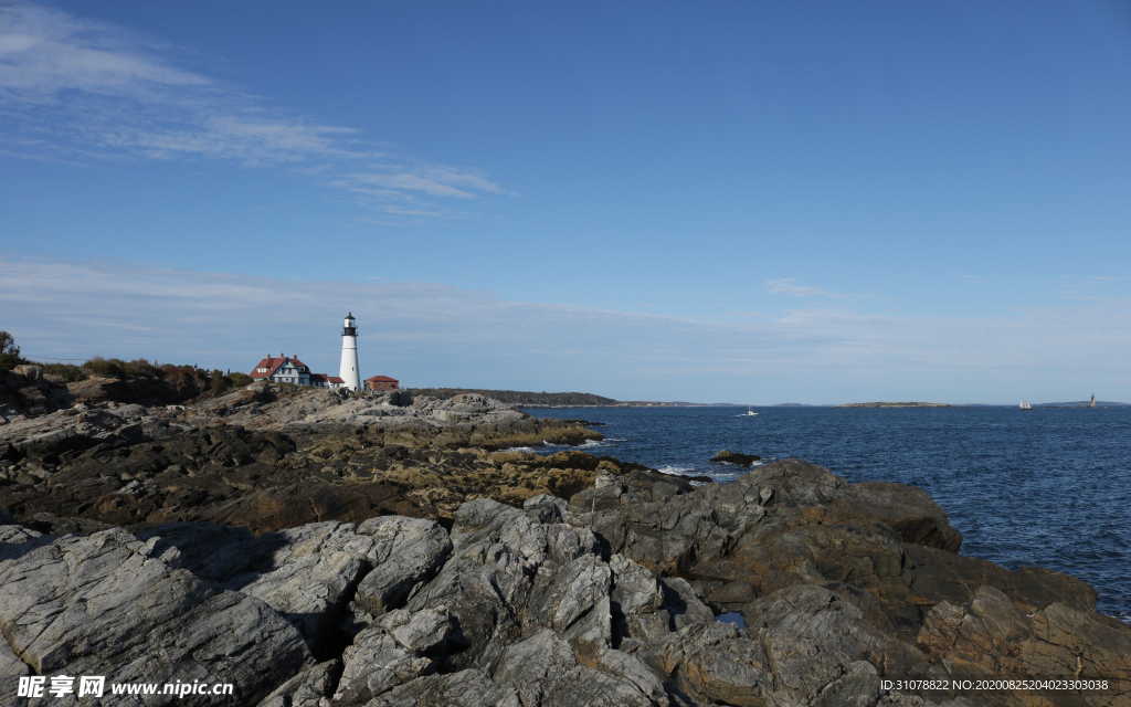 海岸风景摄影图