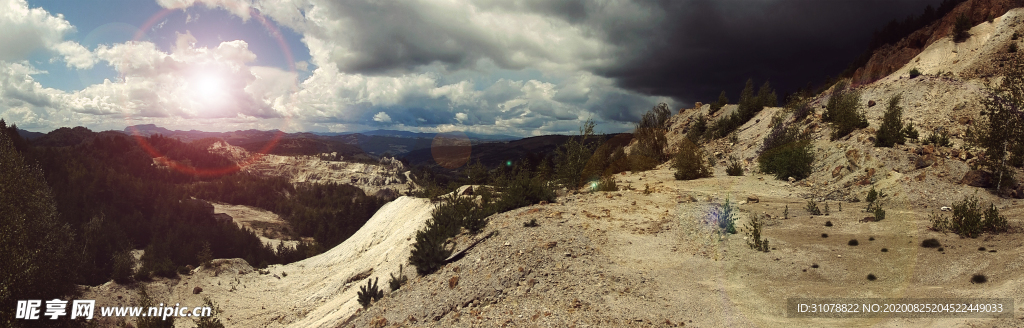 海岸风景摄影图