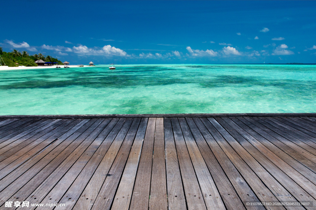 海岸风景摄影图