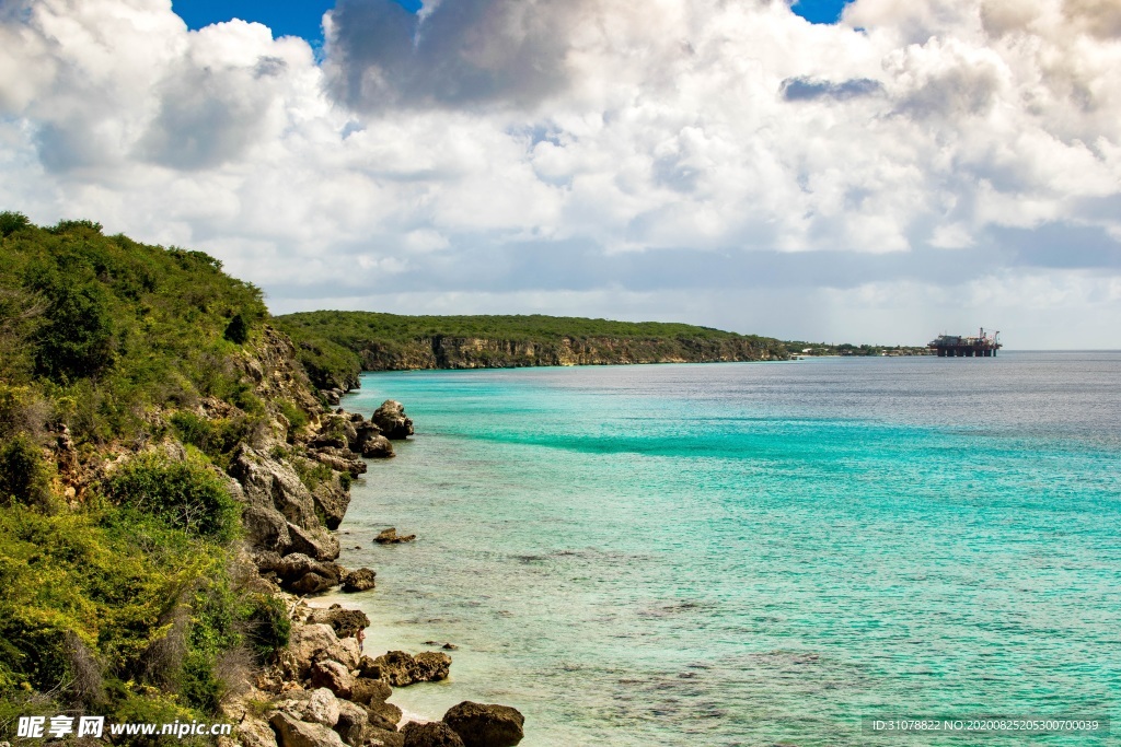 海岸风景摄影图
