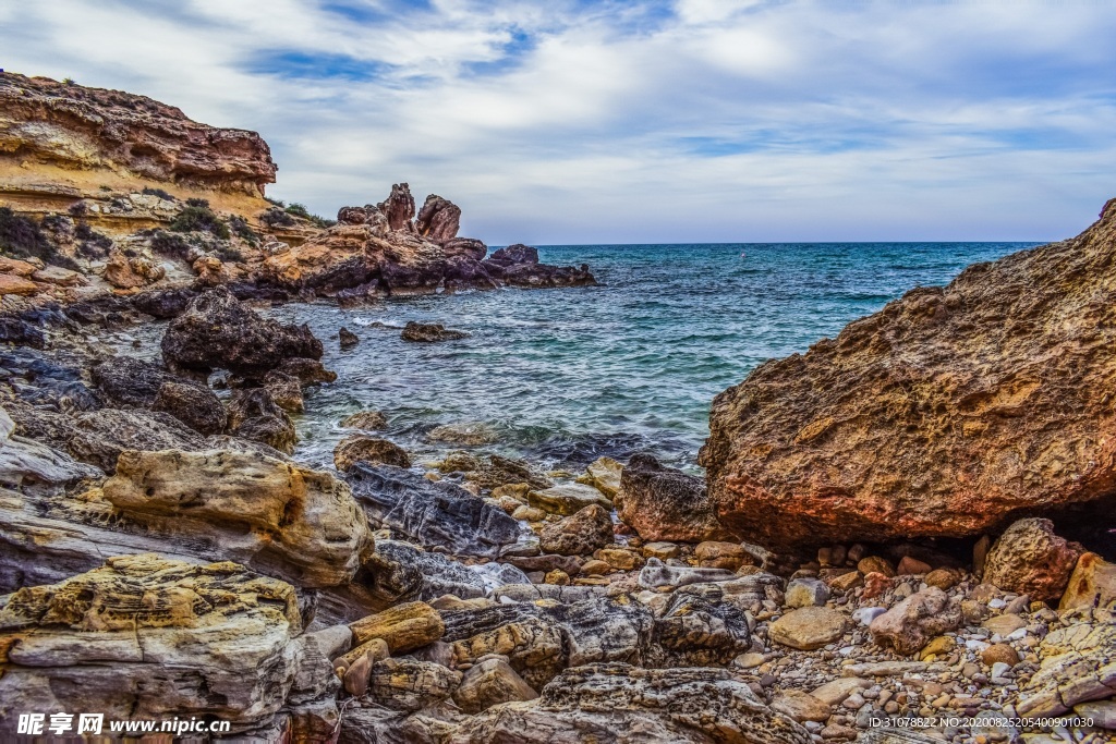 海岸风景摄影图