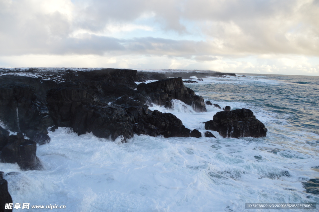 海岸风景摄影图
