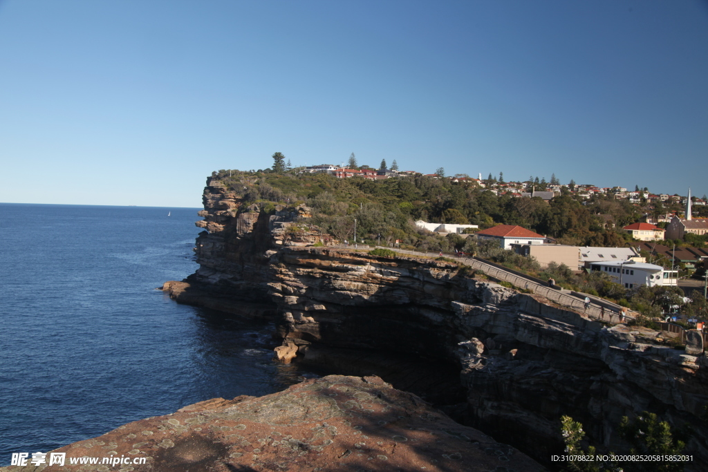 海岸风景摄影图