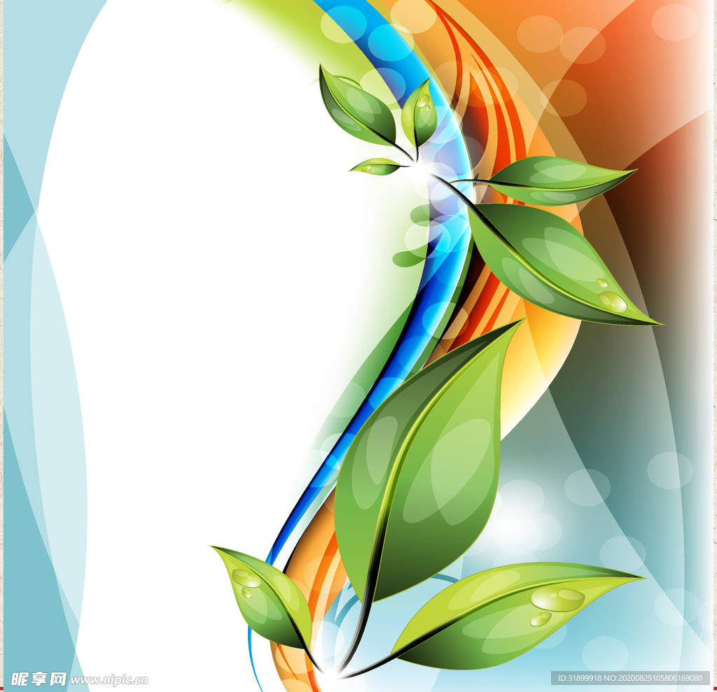 矢量动物 矢量植物 插画 手绘