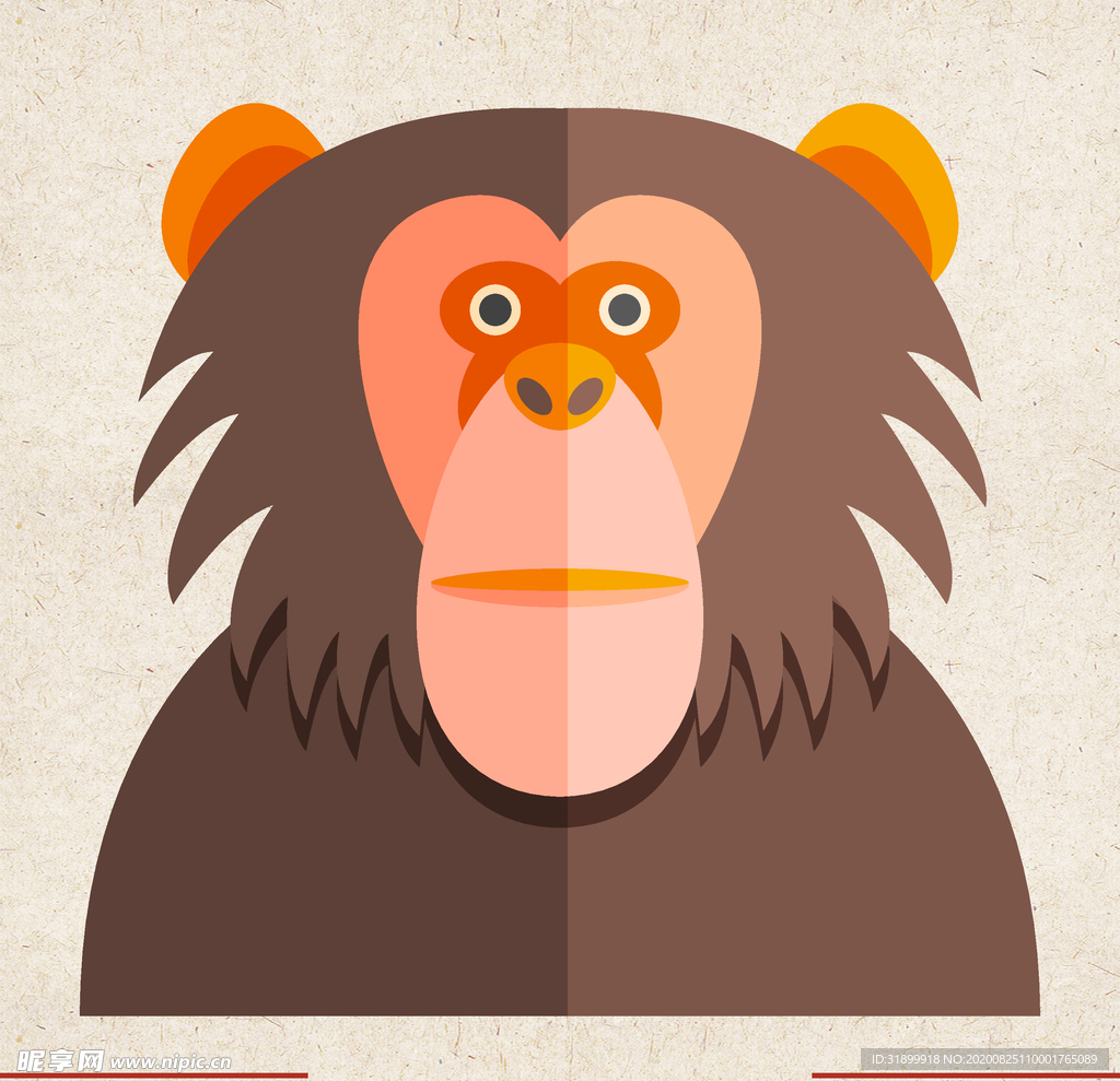 矢量动物 矢量植物 插画 手绘