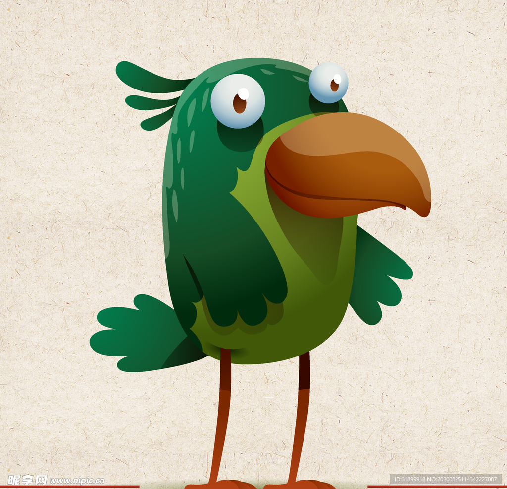 矢量动物 矢量植物 插画 手绘